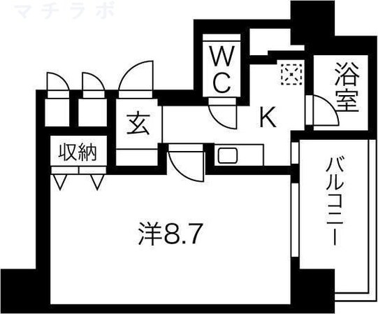 浄心駅 徒歩4分 8階の物件間取画像